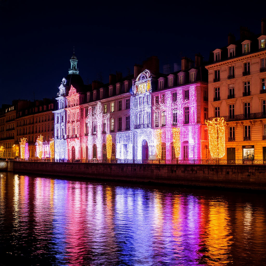 Фестиваль огней в Лионе 