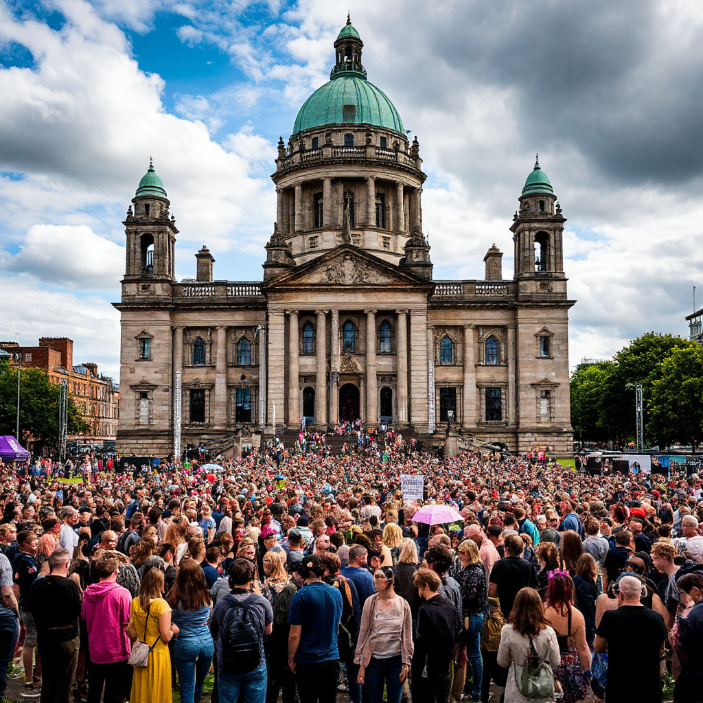 Музыкальный фестиваль в Глазго