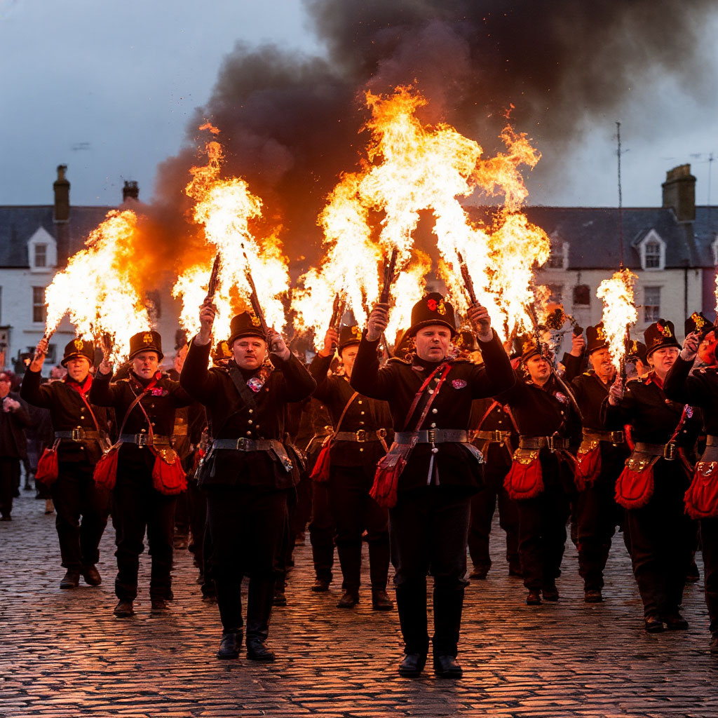 Фестиваль огня в Леруике