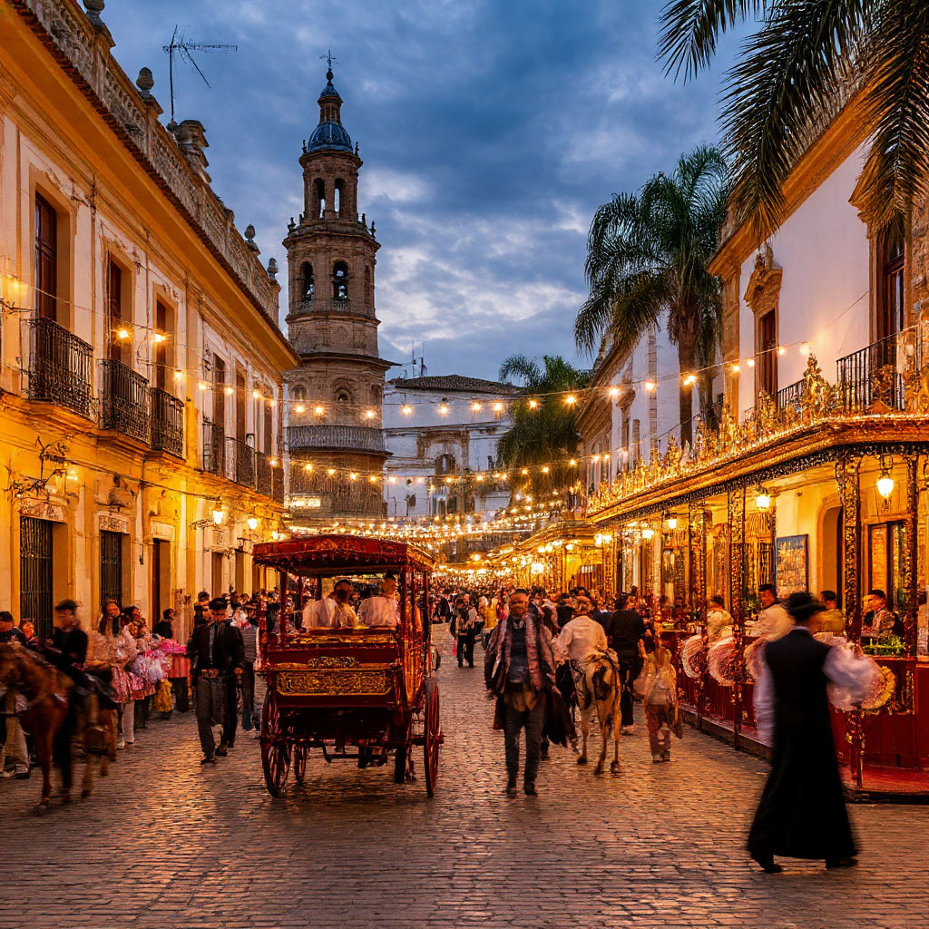 Весенняя ярмарка в Севилье