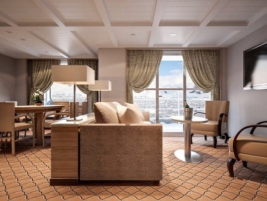 Люкс судовладельца с балконом (1 bed room)